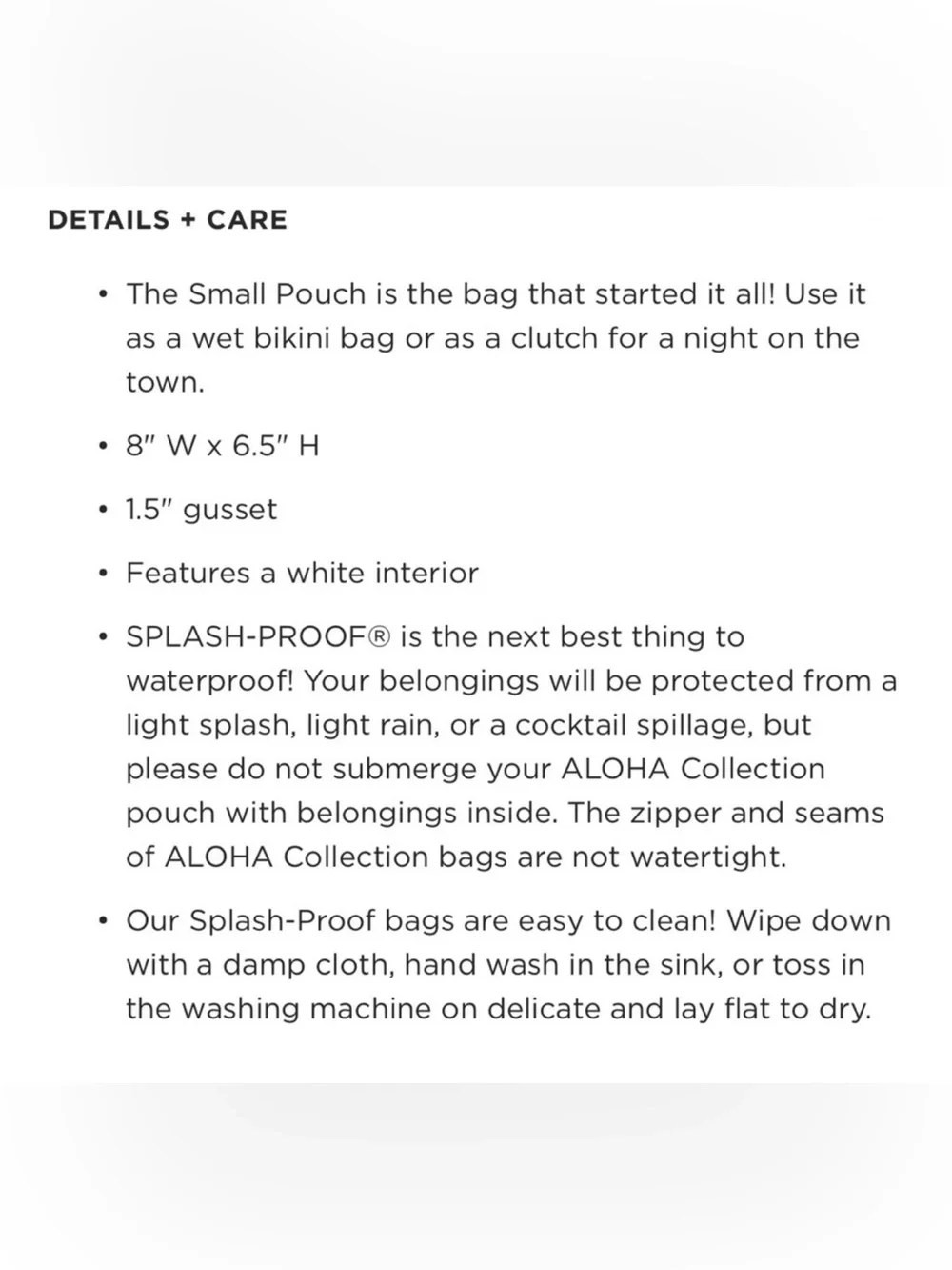 ALOHA Collection Small Malu Glow Discontinued Design Pouch